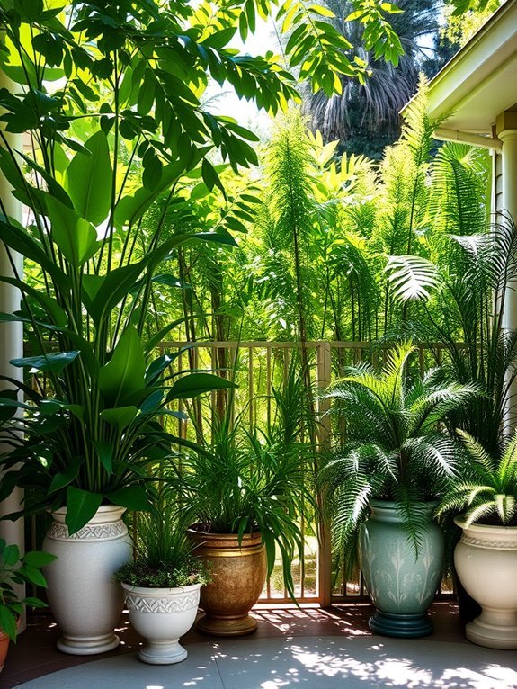 portable greenery for privacy