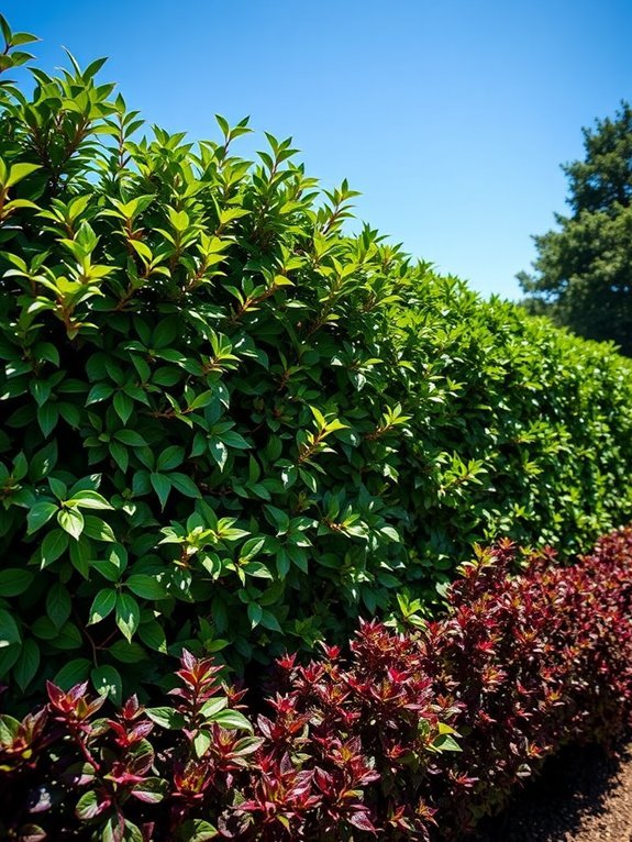 privet and barberry mixture