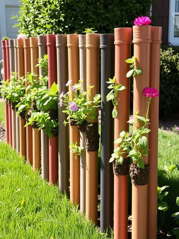 pvc pipe gardening containers