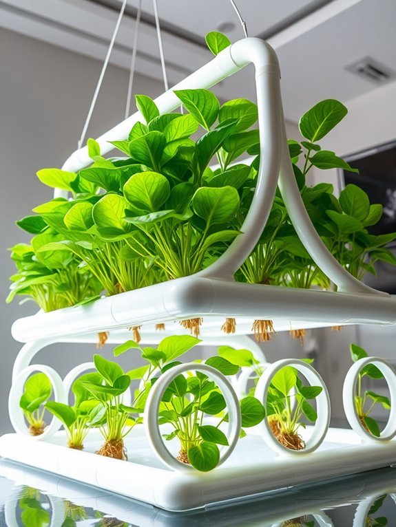 pvc pipe hydroponic planter