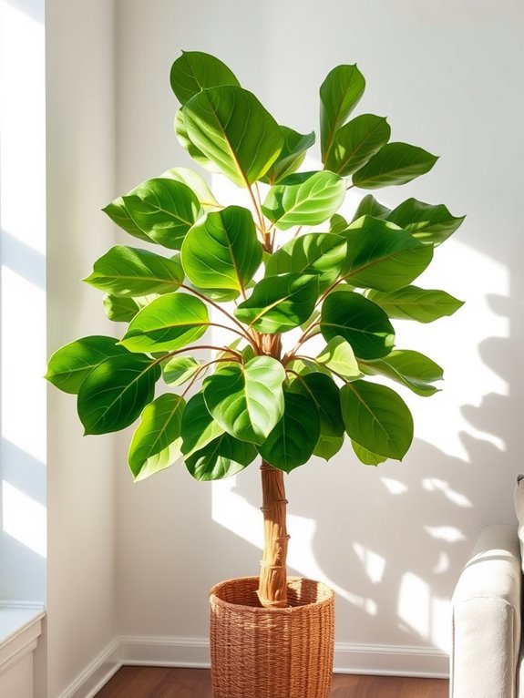 realistic artificial fiddle leaf