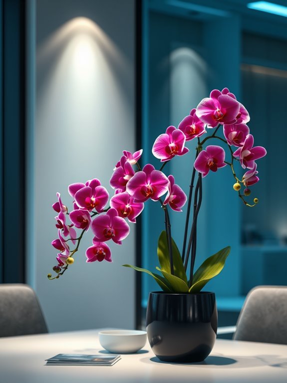 realistic artificial orchid plant