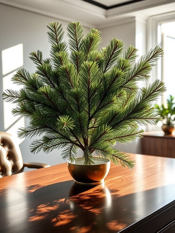 realistic faux pine plant