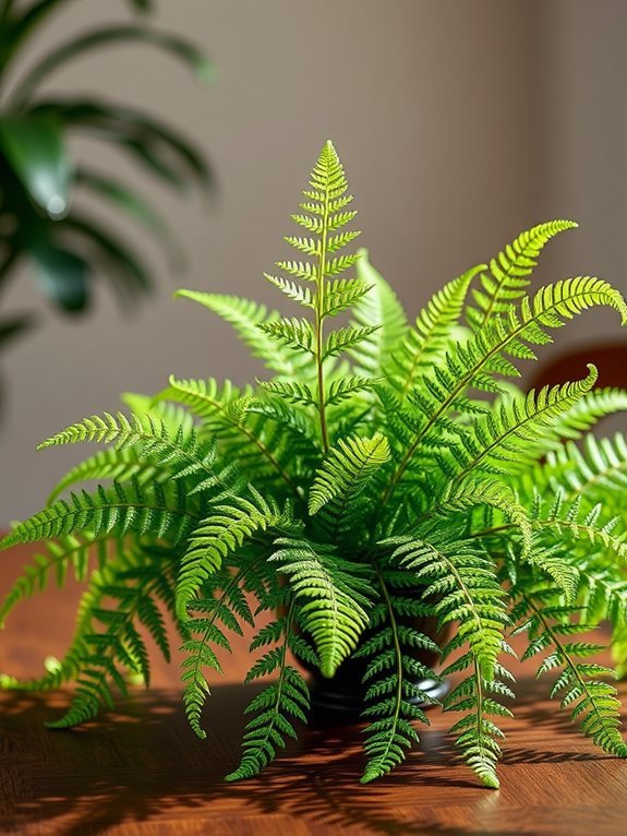 realistic fern decor display