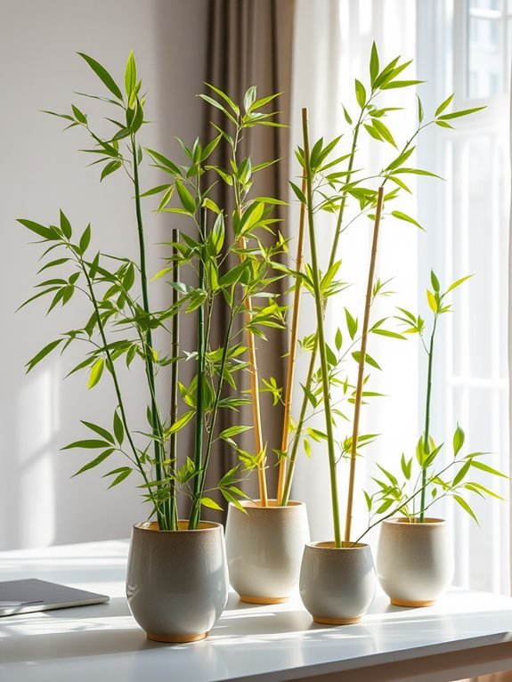realistic indoor bamboo plant