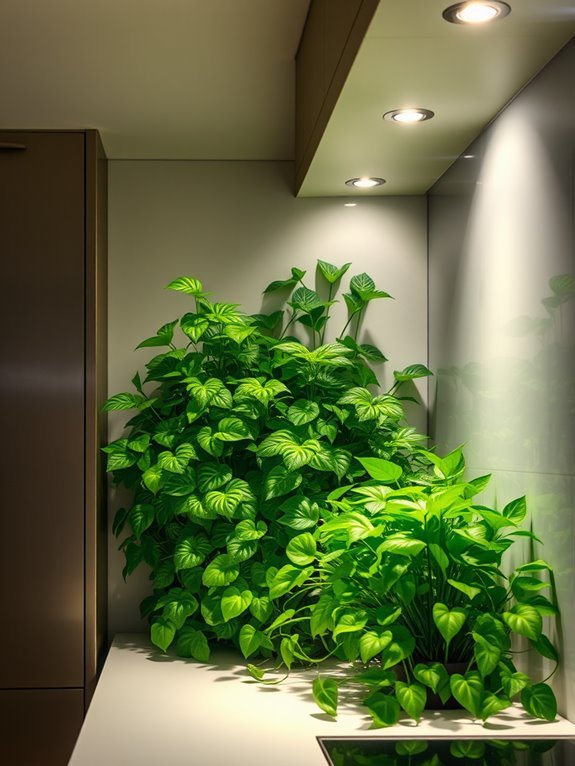 recessed lighting for plants