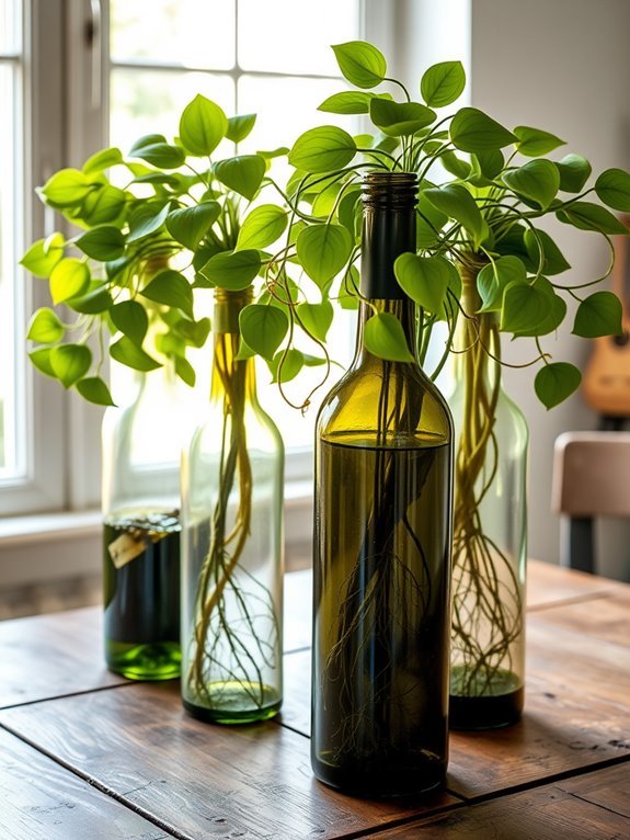 recycled bottle garden planter