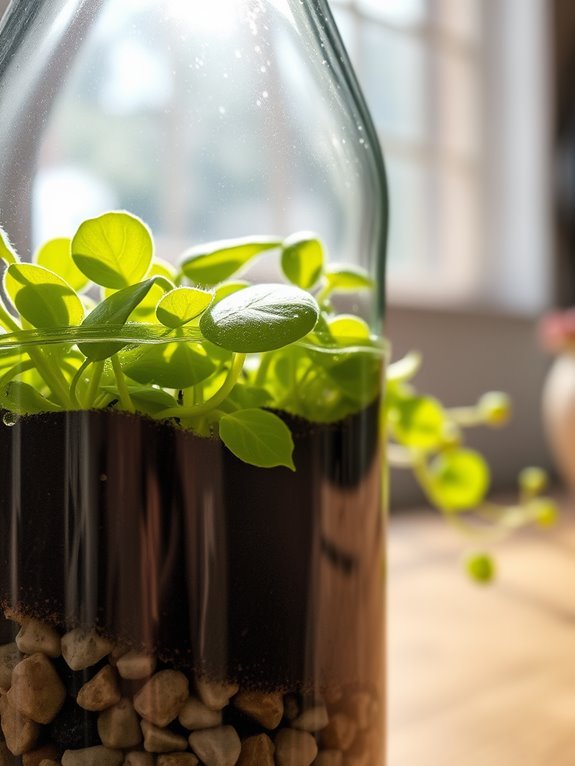 recycled bottle planter design