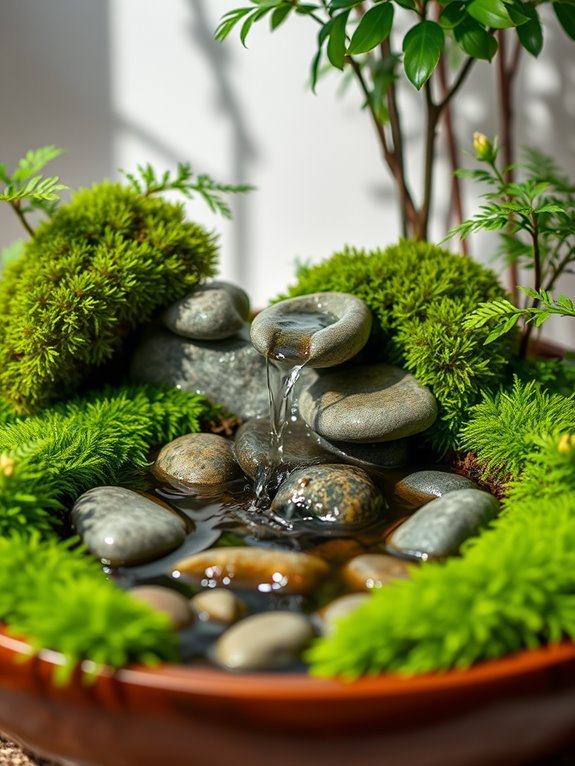 relaxing indoor water feature