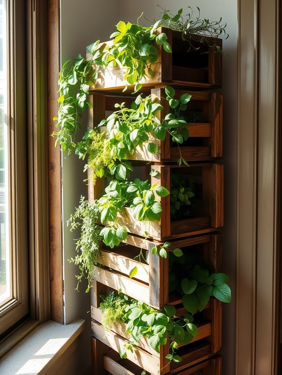 repurposed rustic storage solutions