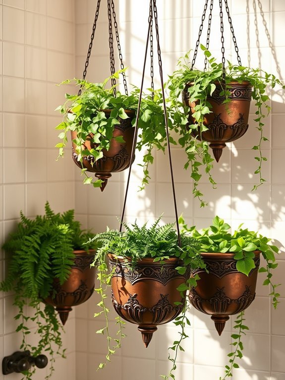 retro decorative plant holders