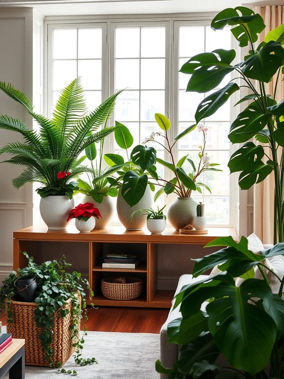 rotate indoor plants seasonally