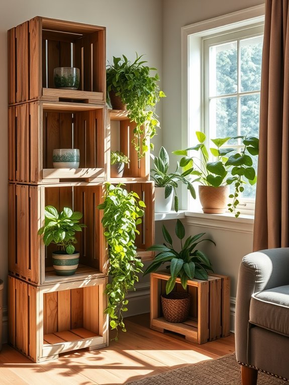 rustic charm from crates