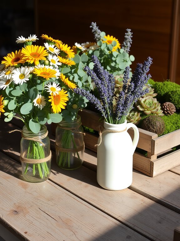 rustic floral farm designs