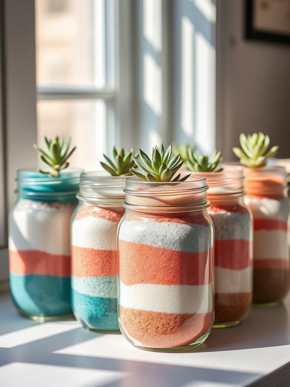 sand and plant arrangement