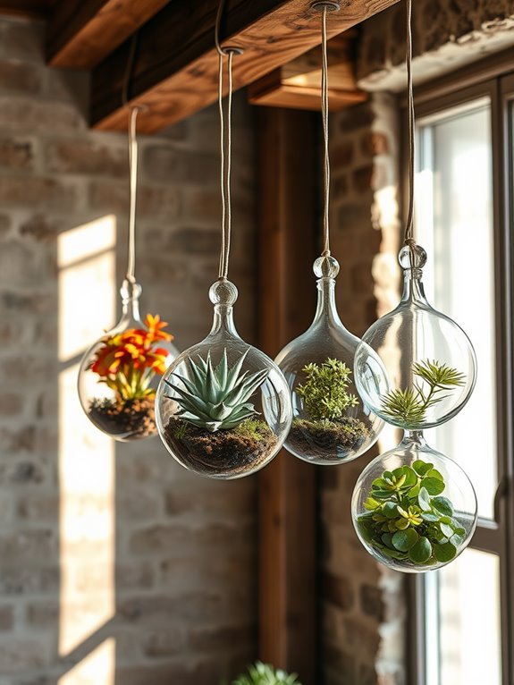 seasonal decorative terrarium display