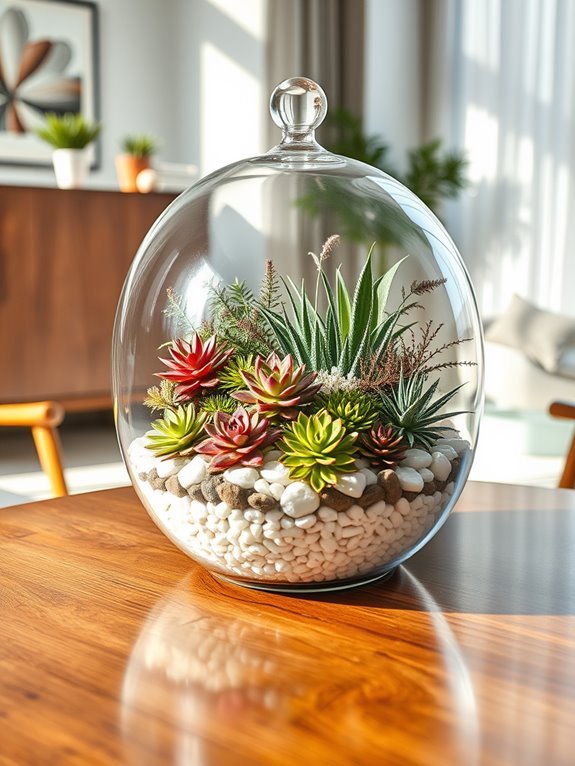 seasonal plant arrangement showcase