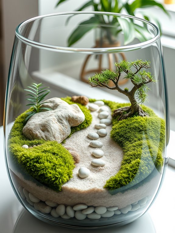 serene miniature landscape creation