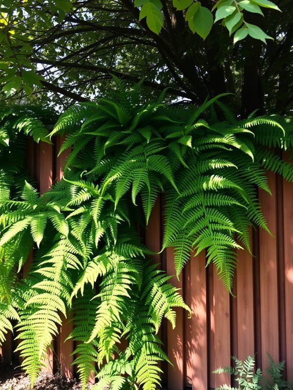 shade loving natural ferns