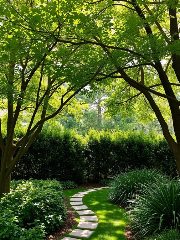 shade trees provide comfort