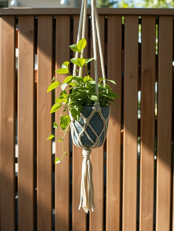 simple suspended plant holder