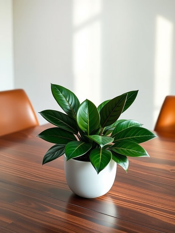 small indoor rubber plant