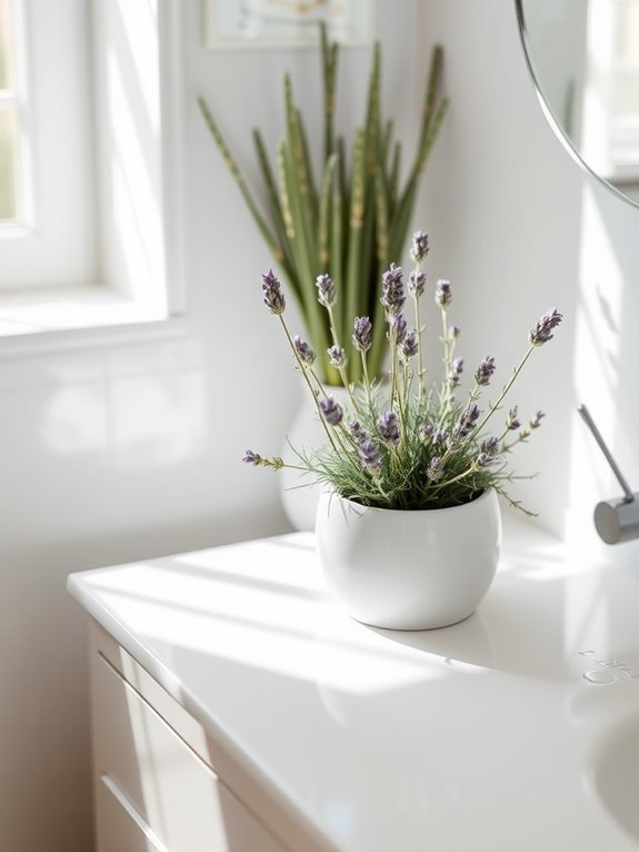 small pot of lavender