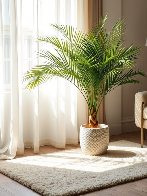 small tropical ornamental palm