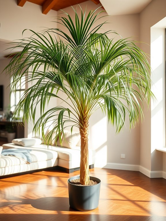 small tropical palm tree