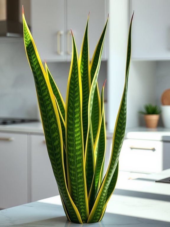 snake plant foliage beauty