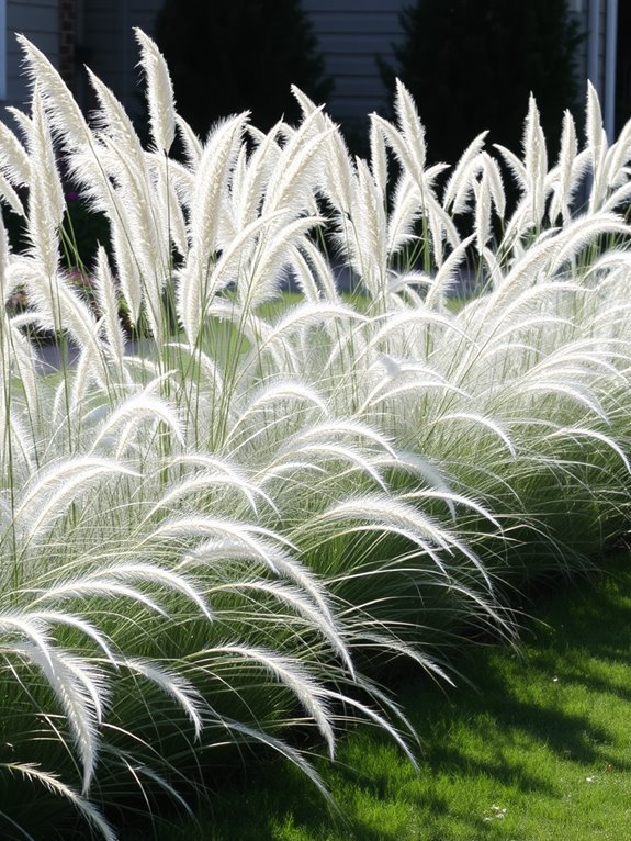 softening landscape with grasses