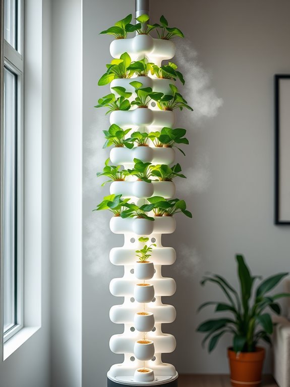 soil free vertical gardening system