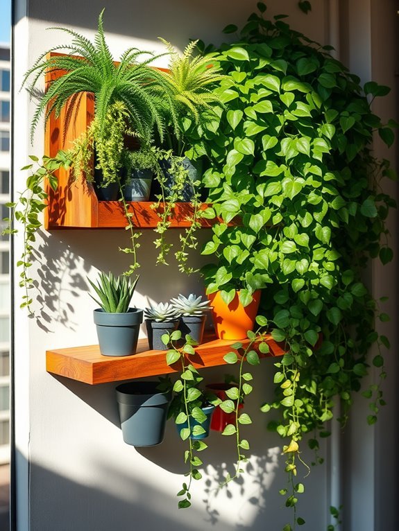 space saving plant display