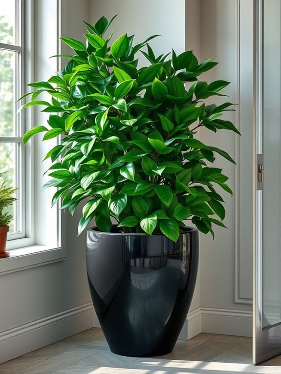 spacious outdoor plant container