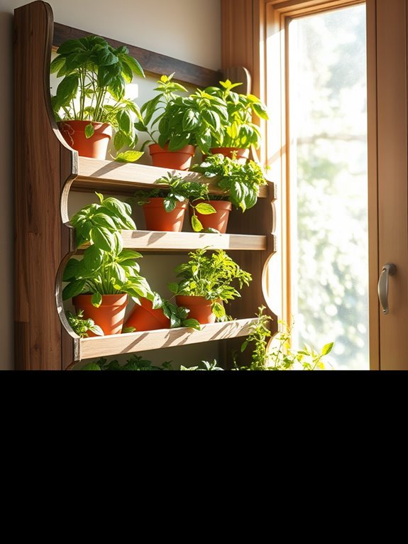 spice rack turned planter