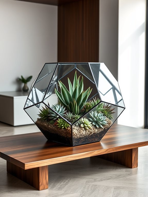 stunning oversized glass garden