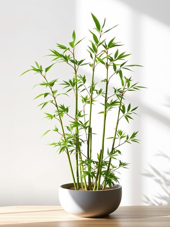 stylish artificial bamboo plant