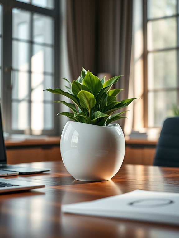 stylish ceramic plant holder