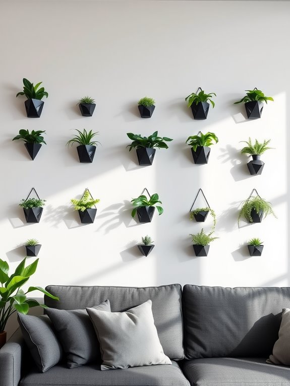 stylish contemporary plant displays