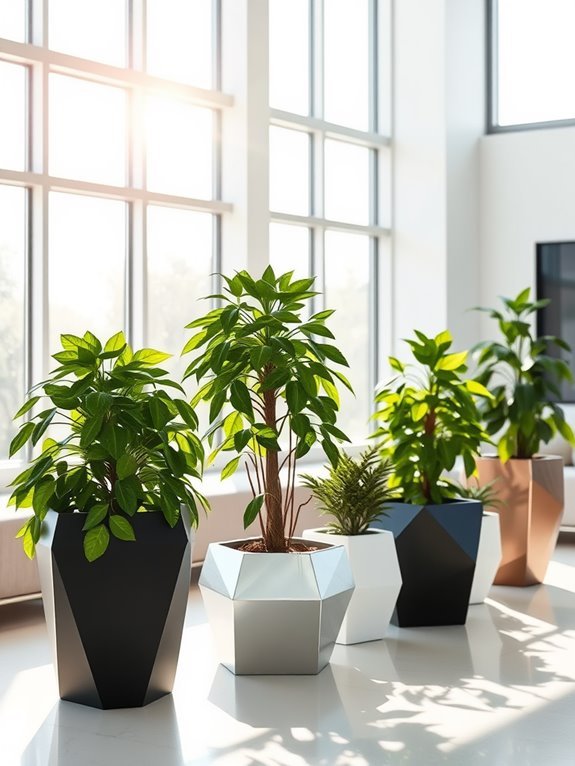 stylish contemporary plant holder