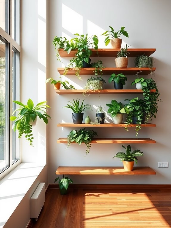 stylish contemporary wall storage