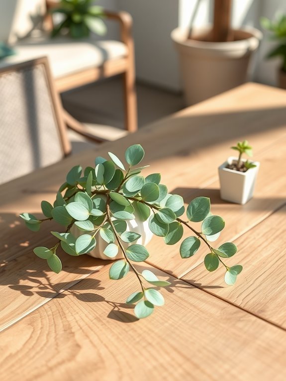 stylish eucalyptus plant stem