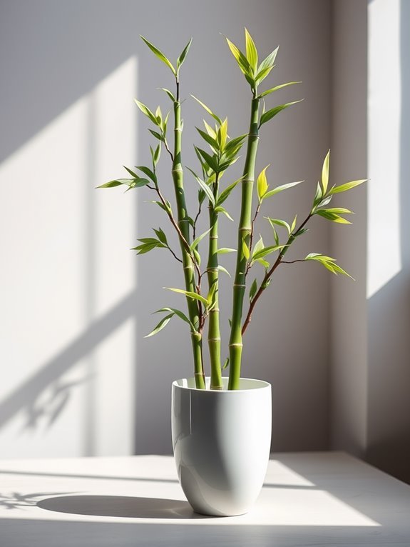 stylish faux bamboo decor