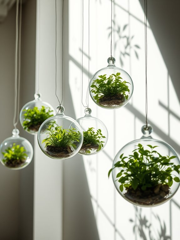 stylish indoor plant display