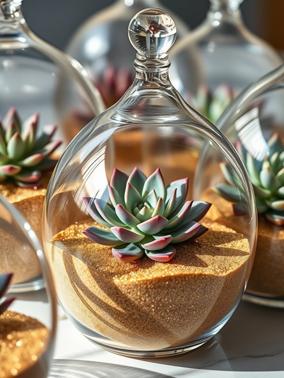 stylish indoor plant display