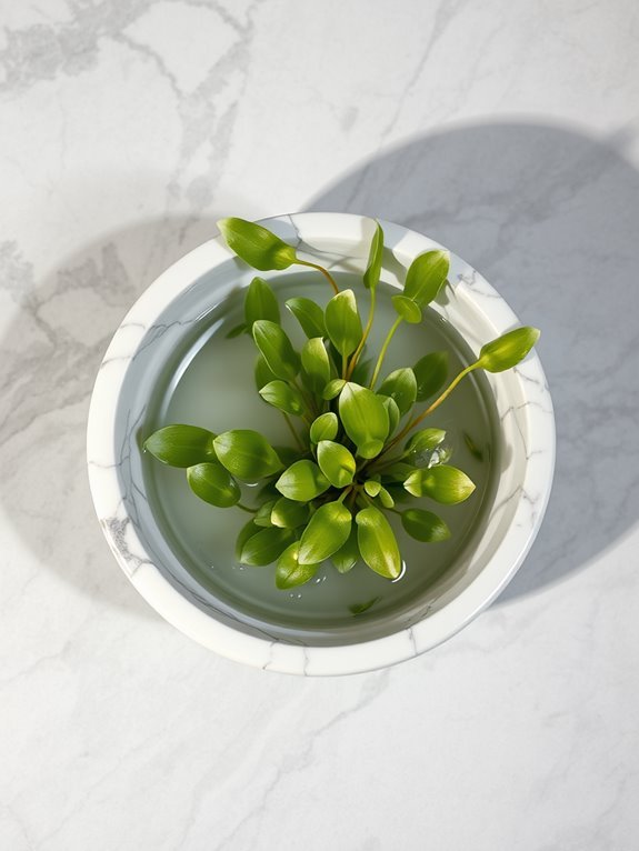 stylish marble serving bowl