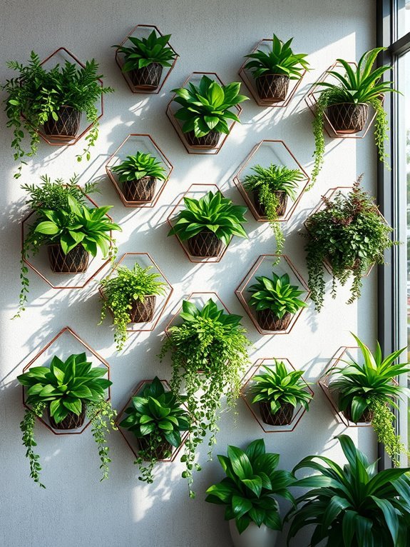 stylish metal plant holders