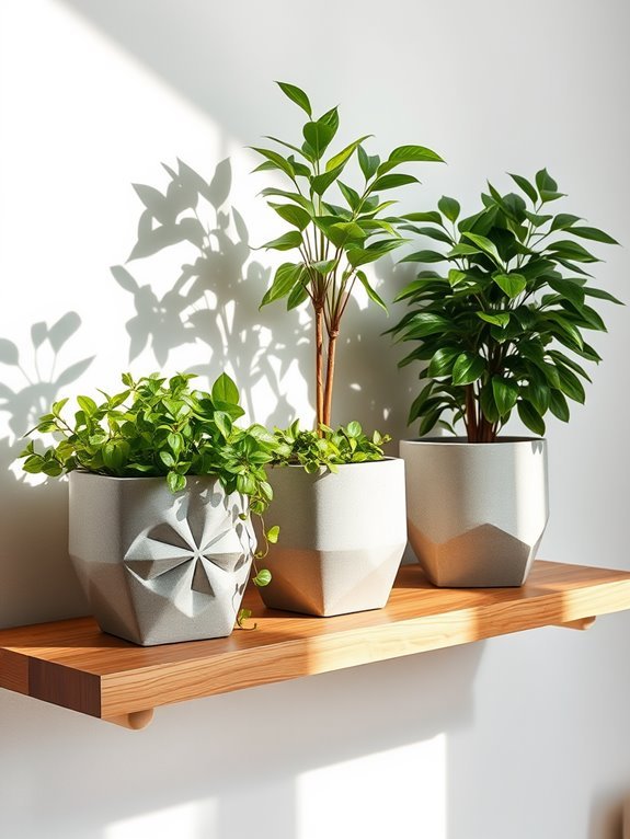stylish modern plant container