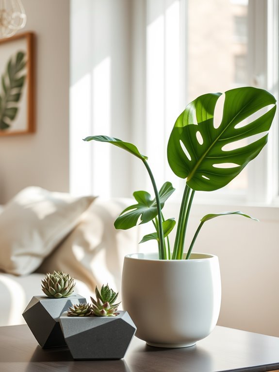 stylish modern plant holder