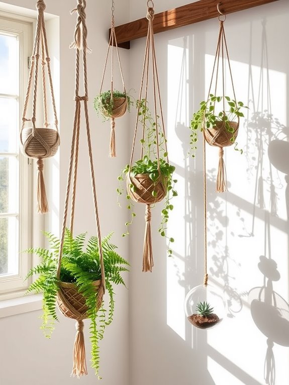stylish outdoor plant display
